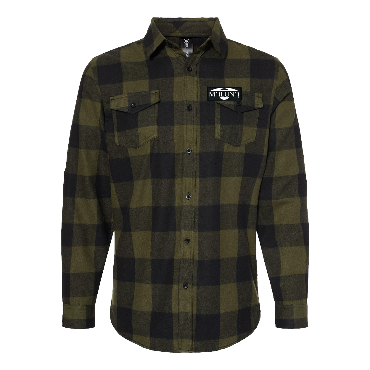 Maluna Patch Flannel Shirt Long Sleeve - Unisex