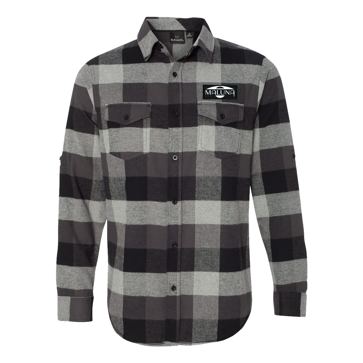 Maluna Patch Flannel Shirt Long Sleeve - Unisex