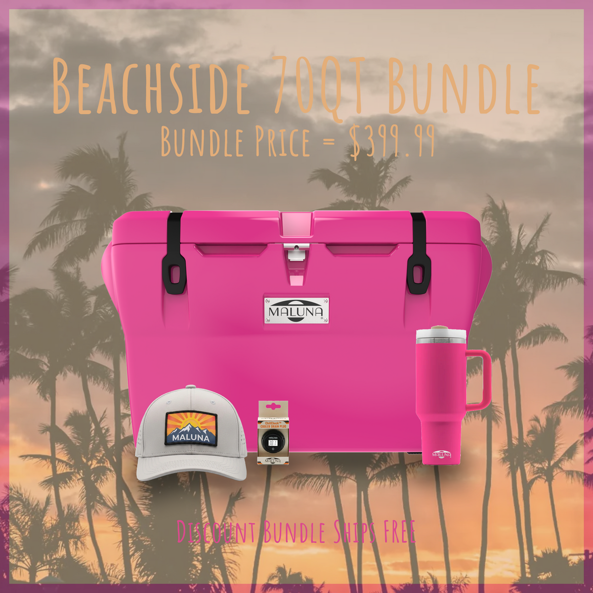 Beachside 70QT Bundle – Maluna Coolers