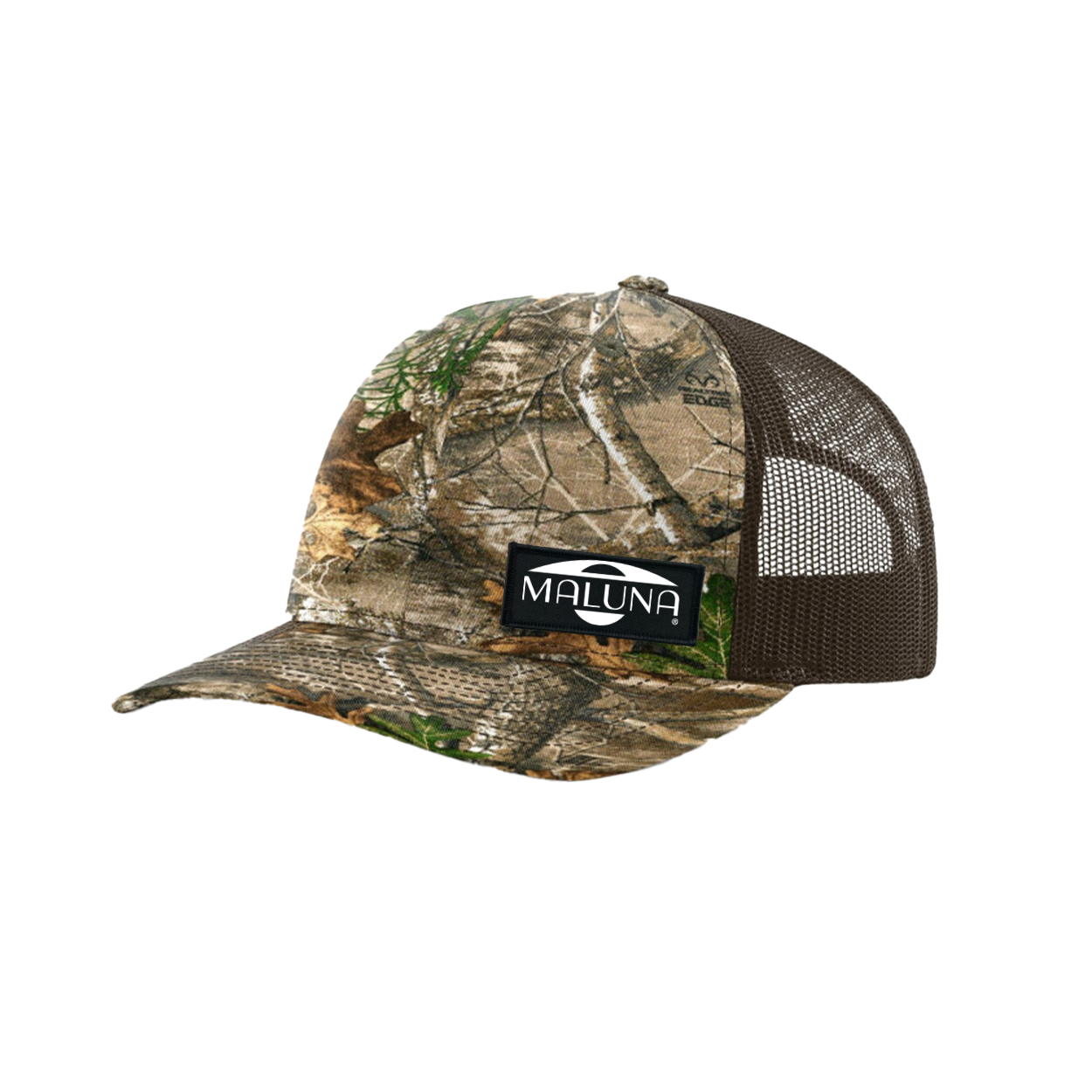 Maluna Patch Camo Richardson Snapback Trucker Hat