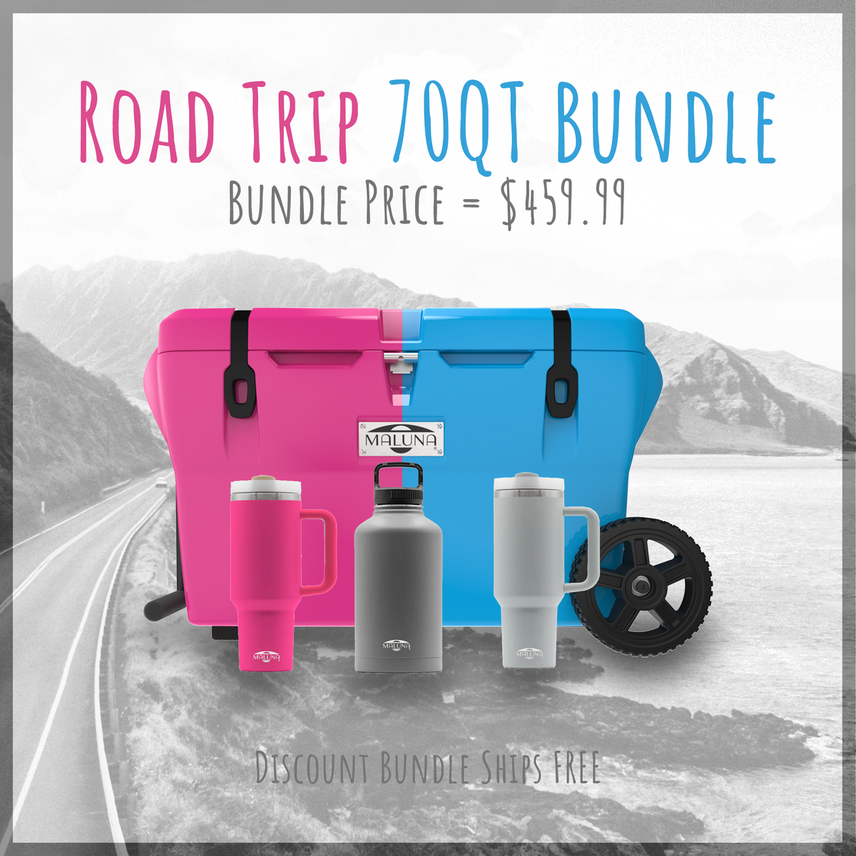 アガベ MALU Road Trip 70QT Bundle – Maluna Coolers